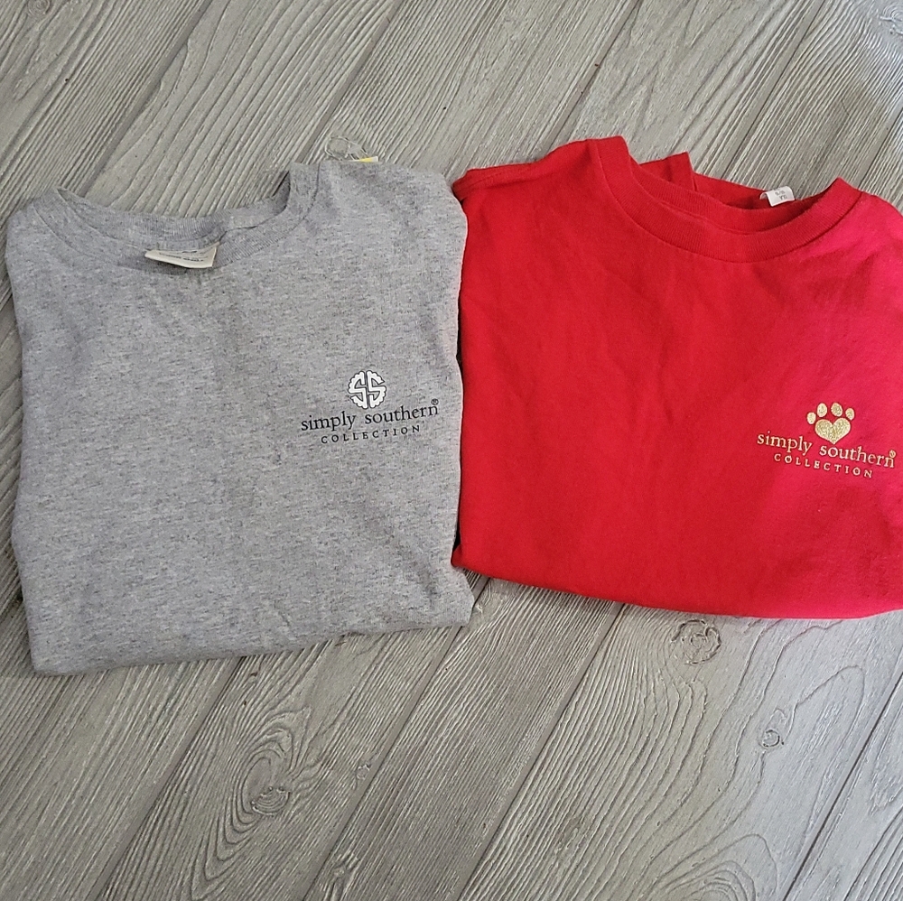 Simply southern graphic tees x2